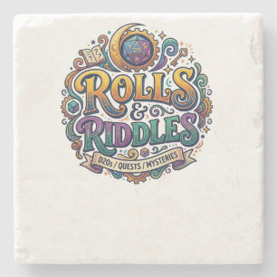 Rollen en Raadsels Stenen Onderzetter