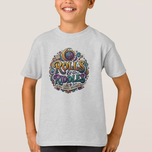 Rollen en Raadsels T-shirt (Voorkant)