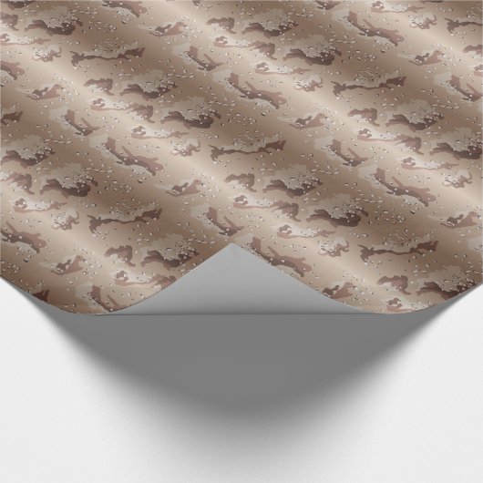 Rollen en rollen van het woestijnkamp cadeaupapier (Hoek)