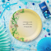 Rollen en vlinders papieren bordje (Feest)