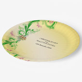 Rollen en vlinders papieren bordje (Gekanteld)