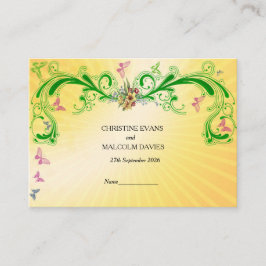 Rollen en vlinders plaatskaartje