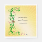 Rollen en vlinders servet (Voorkant)