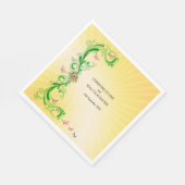 Rollen en vlinders servet (Hoek)