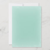 rollen en vogels - smarald bruiloft nodig kaart (Achterkant)