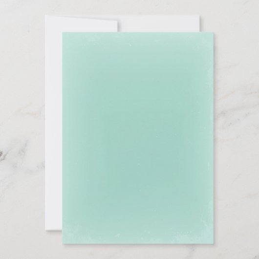 rollen en vogels - smarald bruiloft nodig kaart (Achterkant)