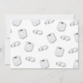 Rollen met bijbehorende foto-kerstfeestkaart kaart (Achterkant)