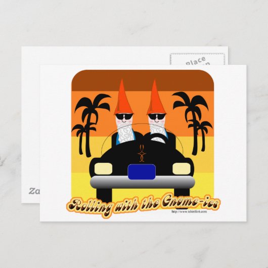 Rollen met de gnom-ies briefkaart (Voorkant / Achterkant)