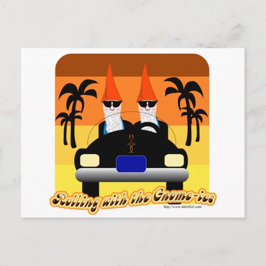 Rollen met de gnom-ies briefkaart (Voorkant)