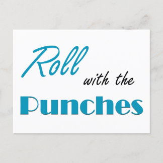 Rollen met de stoten, dagelijkse affirmatie Kaart