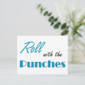 Rollen met de stoten, dagelijkse affirmatie Kaart (Staand voorkant)