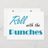 Rollen met de stoten, dagelijkse affirmatie Kaart (Voorkant / Achterkant)