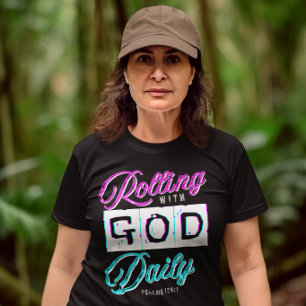 Rollen met God Dagelijkse Bijbel God Heilige Geest T-shirt