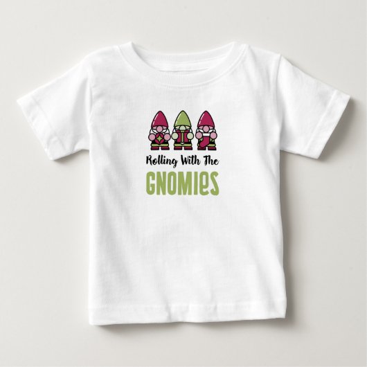 Rollen met het Gnomies Baby T-shirt (Voorkant)