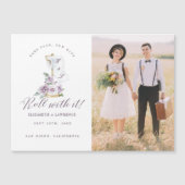 Rollen met IT elegant Violet Florals & toiletpapie (Voorkant)