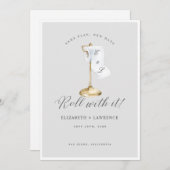 Rollen met IT elegante toiletpapier Save The Date (Voorkant / Achterkant)