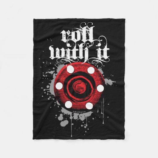 Rollen met it (rolsleutelhanger) fleece deken (Voorkant)