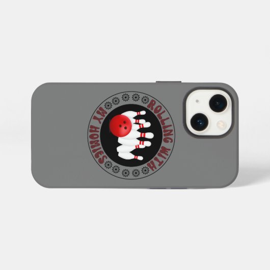 Rollen met mijn cadeautjes voor Bowling bowlers iPhone Hoesje (Achterkant horizontaal)