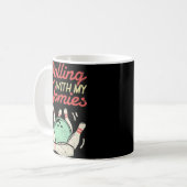 Rollen met mijn homies Bowling Bowlers Fun Gift Koffiemok (Voorkant links)