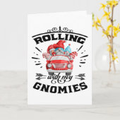 Rollen Met Mijn Kabouters Kerst Kabouters Kaart (Gele Bloem)