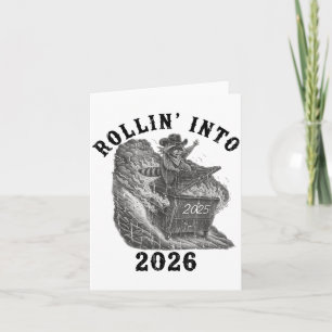 Rollen naar 2026, 2026 Snarky Nieuwjaar, Meme Wasb Kaart