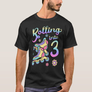 Rollen naar 3 Schaatsen voor rolschaatsen 3 jaar n T-shirt
