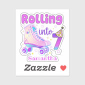 Rollen naar 7| De feestdag van de rolschaatser Sticker (Vel)