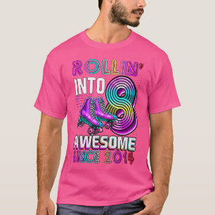 Rollen naar 8 Geweldige 2014 Roller Schaatsen 8e V T-shirt