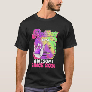 Rollen naar 9 Geweldig sinds 2016 9de verjaardag B T-shirt