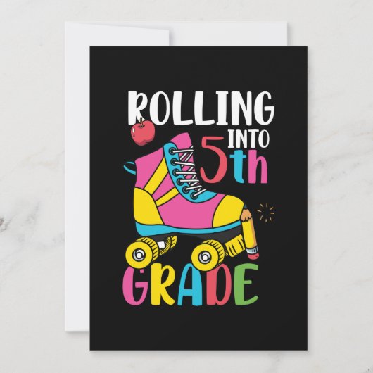Rollen naar de 5e klas kaart (Voorkant)