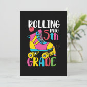 Rollen naar de 5e klas kaart (Staand voorkant)