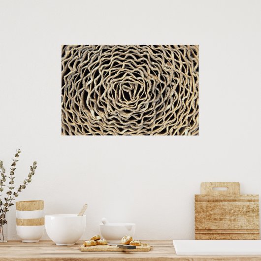 Rollen van golfpapier poster (Keuken)