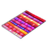 Rollen van kleurrijke stoffen notitieboek (Linkerzijde)