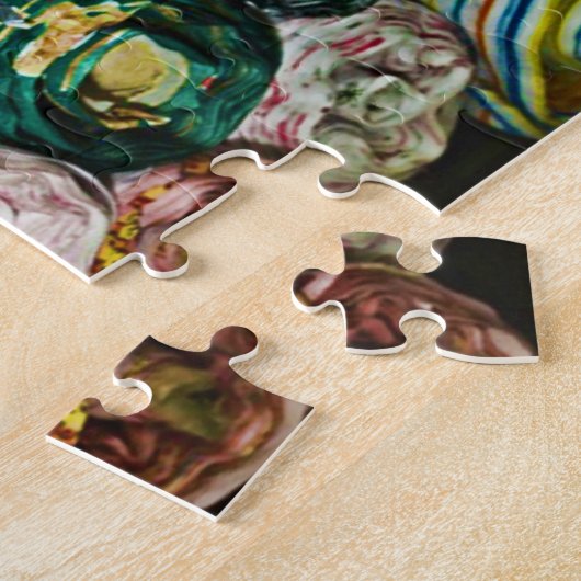 Rollen van textiel legpuzzel (Zijkant)