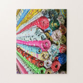 Rollen van textiel legpuzzel (Verticaal)