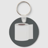 Rollen van toiletpapier sleutelhanger (Voorkant)