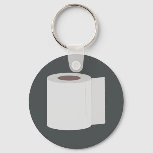 Rollen van toiletpapier sleutelhanger