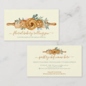 Rollenbakkerijkoekjes, koekjes en koekjes visitekaartje (Voorkant / Achterkant)