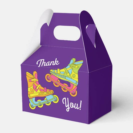 Rollenblades Schaatsen Kinderen van zaterdag Bedankdoosjes (Voorkant Zijde)