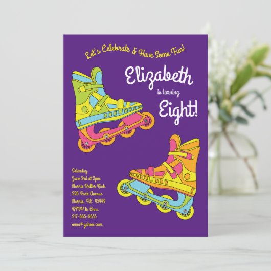 Rollenblades Schaatsen Kinderen van zaterdag Kaart (Staand voorkant)