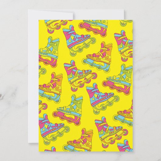 Rollenblades Schaatsen Kinderen van zaterdag Kaart (Achterkant)