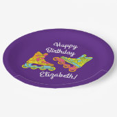 Rollenblades Schaatsen Kinderen van zaterdag Papieren Bordje (Gekanteld)