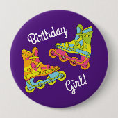 Rollenblades Schaatsen Kinderen van zaterdag Ronde Button 4,0 Cm (Voorkant)