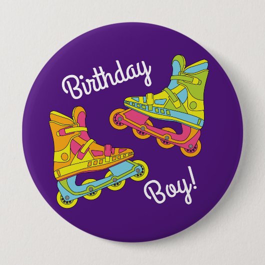 Rollenblades Schaatsen Kinderen van zaterdag Ronde Button 4,0 Cm (Voorkant)