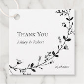 Rollend Bruiloft Dank Geschenk van de Wijnstok Bedankjes Labels (Voorkant)