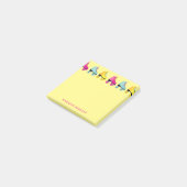 Rollend Kind met kabelretro-Schaats Post-it® Notes (Schuin)