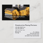Rollend materieel voor bouwwerkzaamheden visitekaartje (Voorkant / Achterkant)