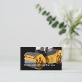 Rollend materieel voor bouwwerkzaamheden visitekaartje (Staand voorkant)