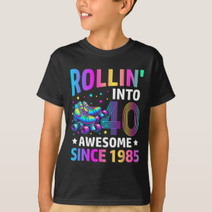 Rollend naar 40 jaar oude skates 40e verjaardag Gi T-shirt