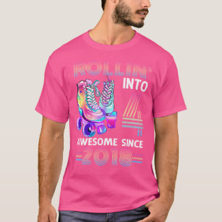 Rollend naar 5 Geweldige 2018 Roller Skeen 5de Ver T-shirt